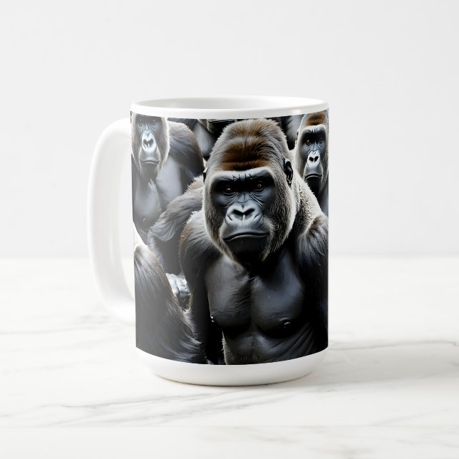 Taza De Café Grupo de Gorilas (Anverso izquierdo)