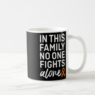 Taza De Café Grupo de soporte de la familia Ribbon del Naranja
