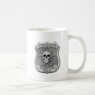 Taza De Café Grupo de trabajo del zombi - sargento Badge