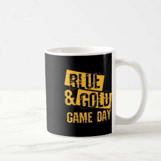 Taza De Café Grupo Día De Juego Azul Y Oro Para High Schoo