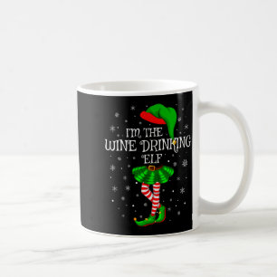 Taza De Café Grupo Familiar Combinado Soy El Elfo Que Bebe Vino