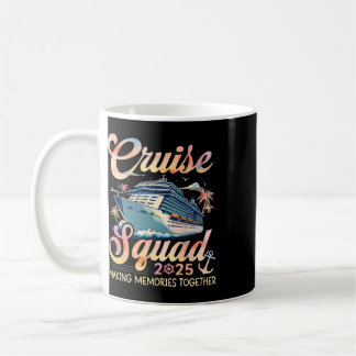 Taza De Café Grupo familiar Cruise Squad 2025 con trajes a jueg