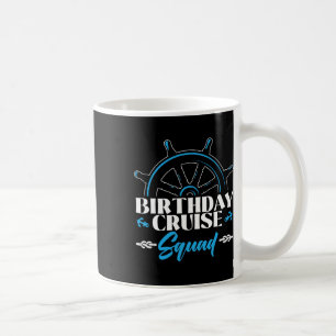 Taza De Café Grupo Familiar de Crucero de Cumpleaños
