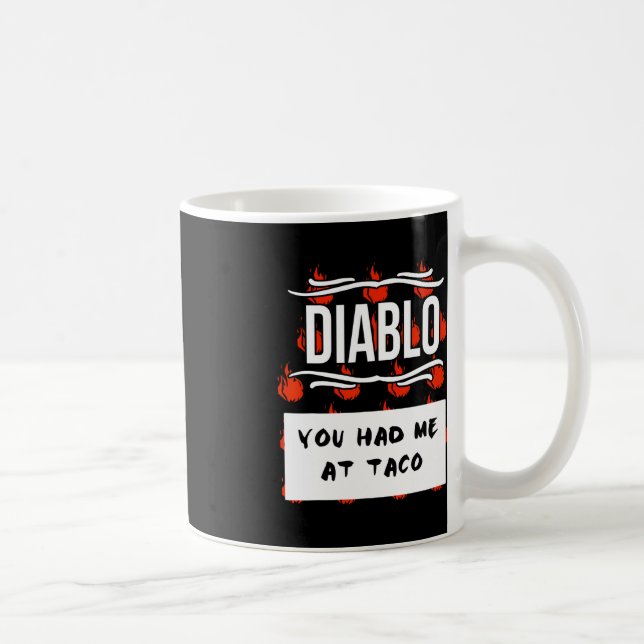 Taza De Café Grupo SAUCES CALIENTES Halloween DIABLO SAUCE ME T (Derecha)