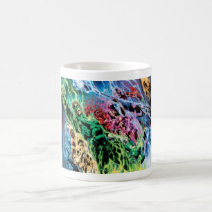 Taza De Café Grupo verde de la linterna - color