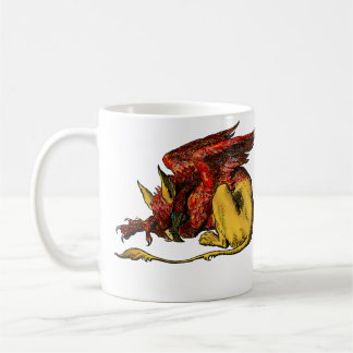 Taza De Café Gryphon - rojo: