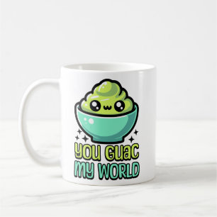 Taza De Café ¡Guac Mi Mundo! Cute Guacamole Pun