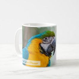 Taza De Café Guacamayo Azul y Amarillo Salmo 145:9 RVR