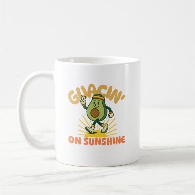 Taza De Café Guacin' en Sunshine Happy Aguacate (Izquierda)