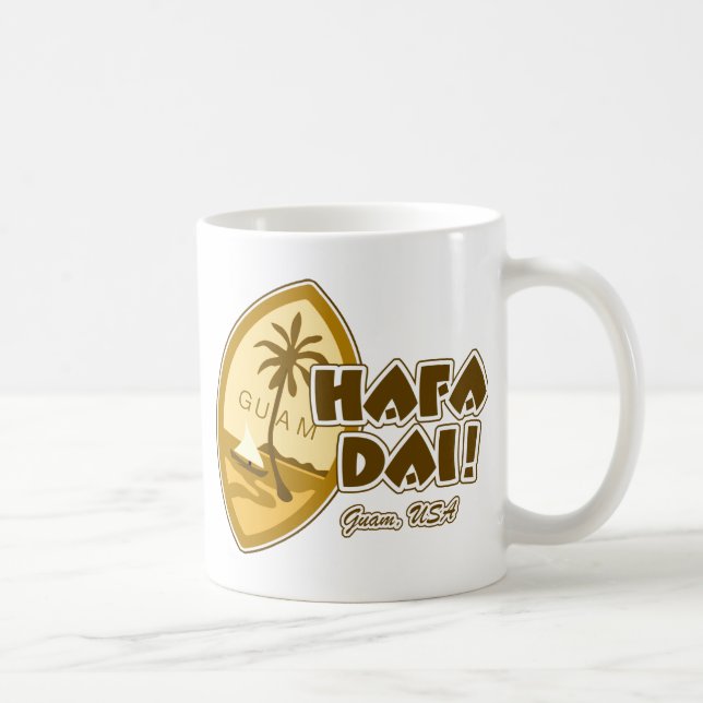 Taza De Café Guam Hafa Dai (Derecha)