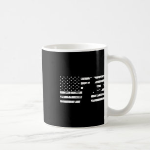 Taza De Café Guante de boxeo con bandera de EE. UU. Boxer Fight