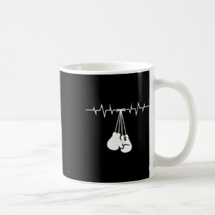 Taza De Café Guantes Blancos De Boxeo Colgados En La Tasa De Ca