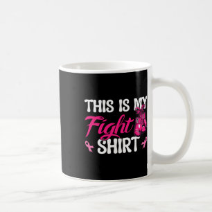 Taza De Café Guantes De Boxeo Cáncer De Mama De Cinta Rosa Este