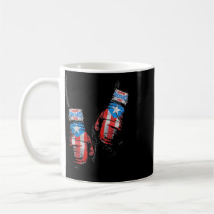 Taza De Café Guantes de boxeo con bandera americana Usa Fitness