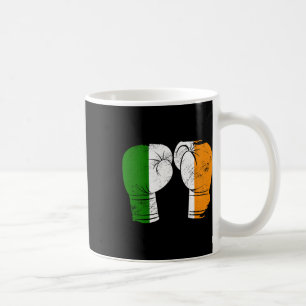 Taza De Café Guantes de boxeo con bandera irlandesa de Guay