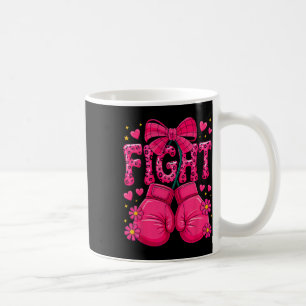 Taza De Café Guantes de boxeo rosa contra la sensibilización so