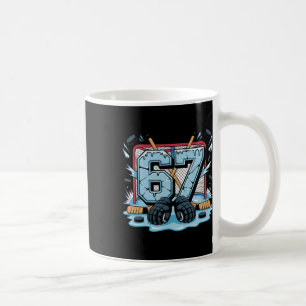 Taza De Café Guantes de patinaje sobre hielo Hockey 67 Drip Mem