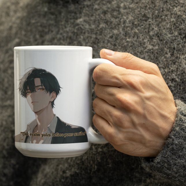Taza De Café Guapo Anime Guy (Subido por el creador)