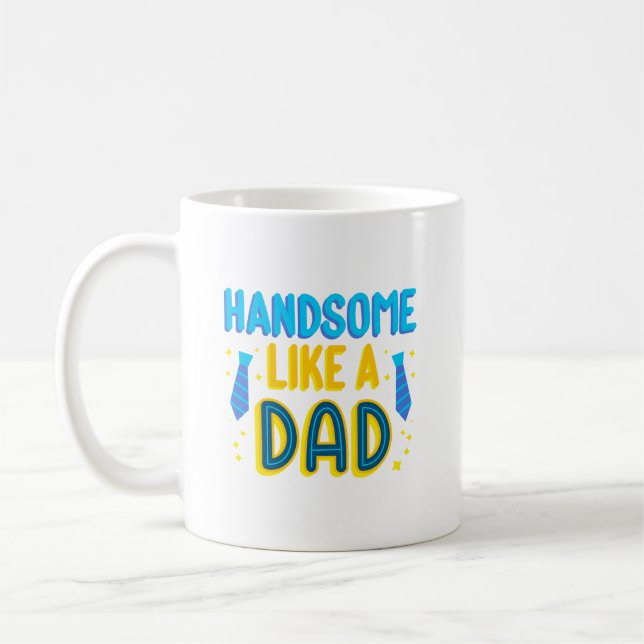 Taza De Café guapo como un padre (Izquierda)