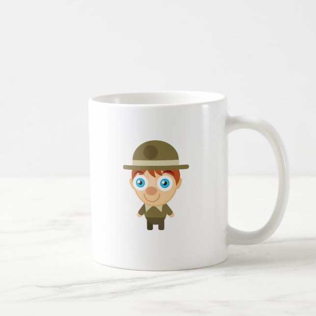 Taza De Café Guarda del parque - mi parque de la protección (Derecha)