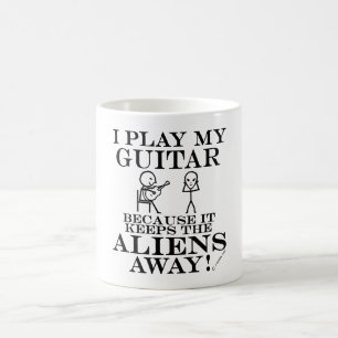 Taza De Café Guarda la guitarra ausente de los extranjeros