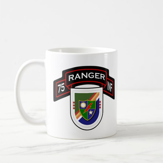 Taza De Café Guardabosques - 3d Bn, 75.o regimiento de (Izquierda)