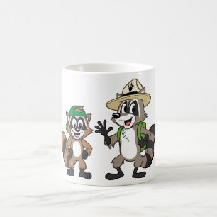 Taza De Café Guardabosques Rick y Ricky de Rick el   del