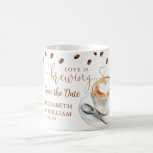 Taza De Café Guardar la Fecha el Amor está en el Aire