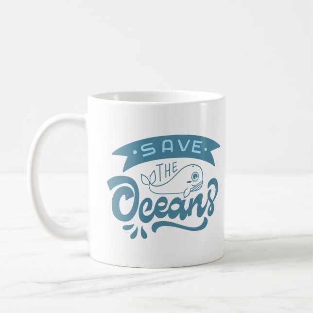 TAZA DE CAFÉ GUARDAR LOS OCÉANOS (Izquierda)
