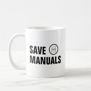 TAZA DE CAFÉ GUARDAR MANUALES DE CAMBIO ESTÁNDAR