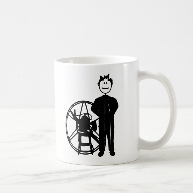 Taza De Café Guarde al piloto del paramotor del flyin (Derecha)