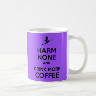 Taza De Café Guarde el daño tranquilo ningunos y beba más café