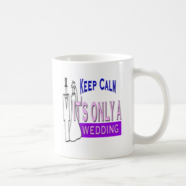 Taza De Café Guarde la boda tranquila (Derecha)