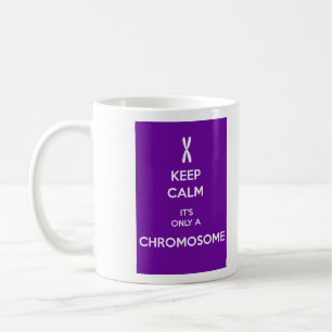 Taza De Café GUARDE LA CALMA que es solamente un CROMOSOMA