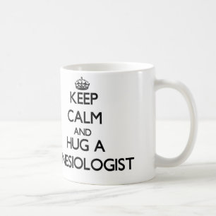Taza De Café Guarde la calma y abrace a un Kinesiologist