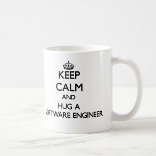 Taza De Café Guarde la calma y abrace a una Software Engineer