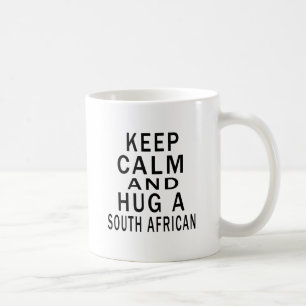 Taza De Café Guarde la calma y abrace un surafricano