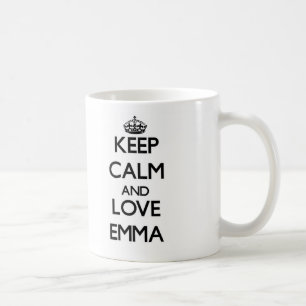 Taza De Café Guarde la calma y ame a Emma