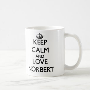 Taza De Café Guarde la calma y ame a Norberto
