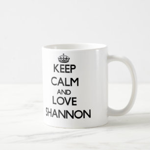 Taza De Café Guarde la calma y ame a Shannon