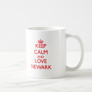 Taza De Café Guarde la calma y ame Newark