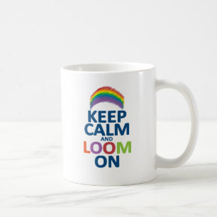 TAZA DE CAFÉ GUARDE LA CALMA Y ASOME EN EL ARCO IRIS
