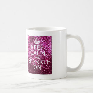 Taza De Café Guarde la calma y chispee encendido