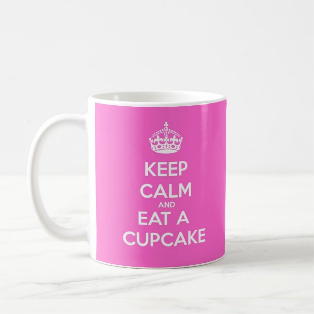 Taza De Café Guarde la calma y coma una magdalena (Izquierda)