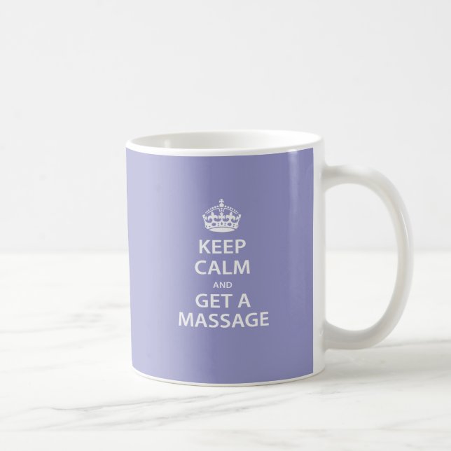 Taza De Café Guarde la calma y consiga un masaje (Derecha)