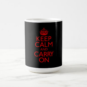 Taza De Café Guarde la calma y continúe