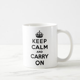 Taza De Café Guarde la calma y continúe