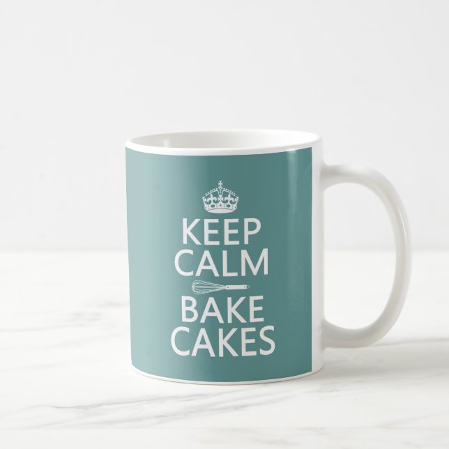 Taza De Café Guarde la calma y cueza las tortas (Derecha)