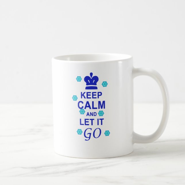 Taza De Café Guarde la calma y déjela ir (Derecha)