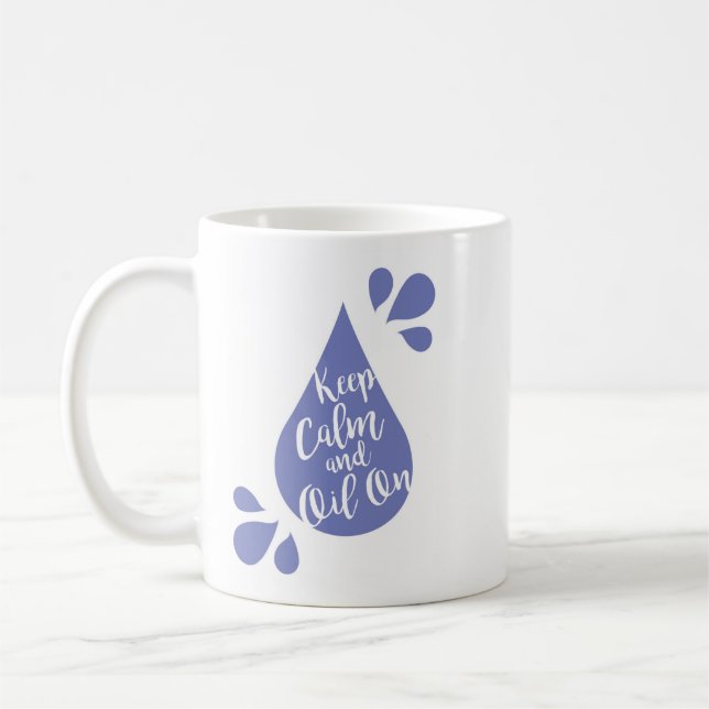 Taza De Café Guarde la calma y engrase encendido (Izquierda)